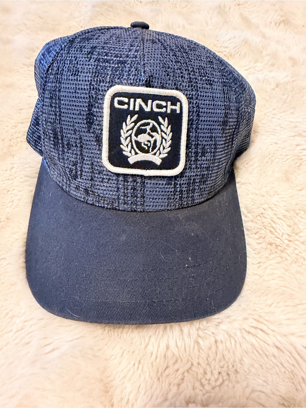 Cinch Navy Blue Patch Logo Baseball Cap